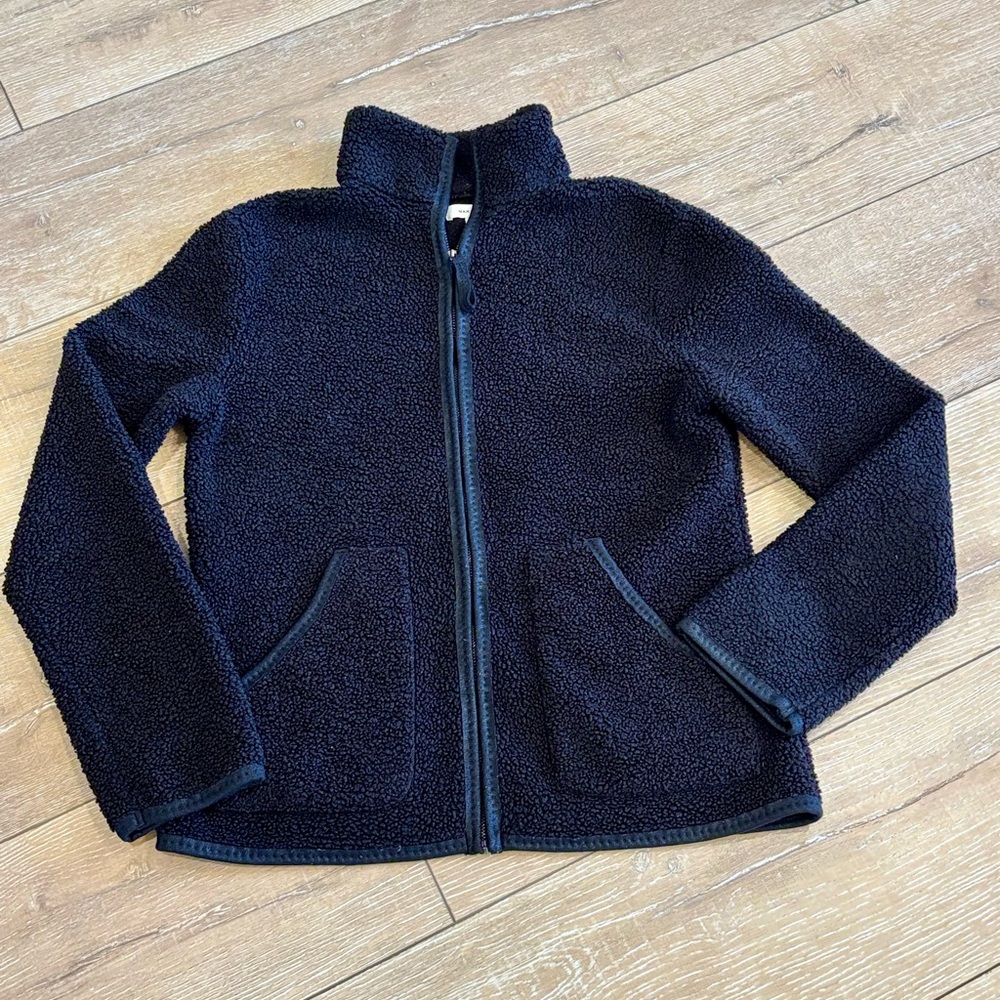 Max Studio Faux Shearling Sherpa Teddy Full-Zip Jacket